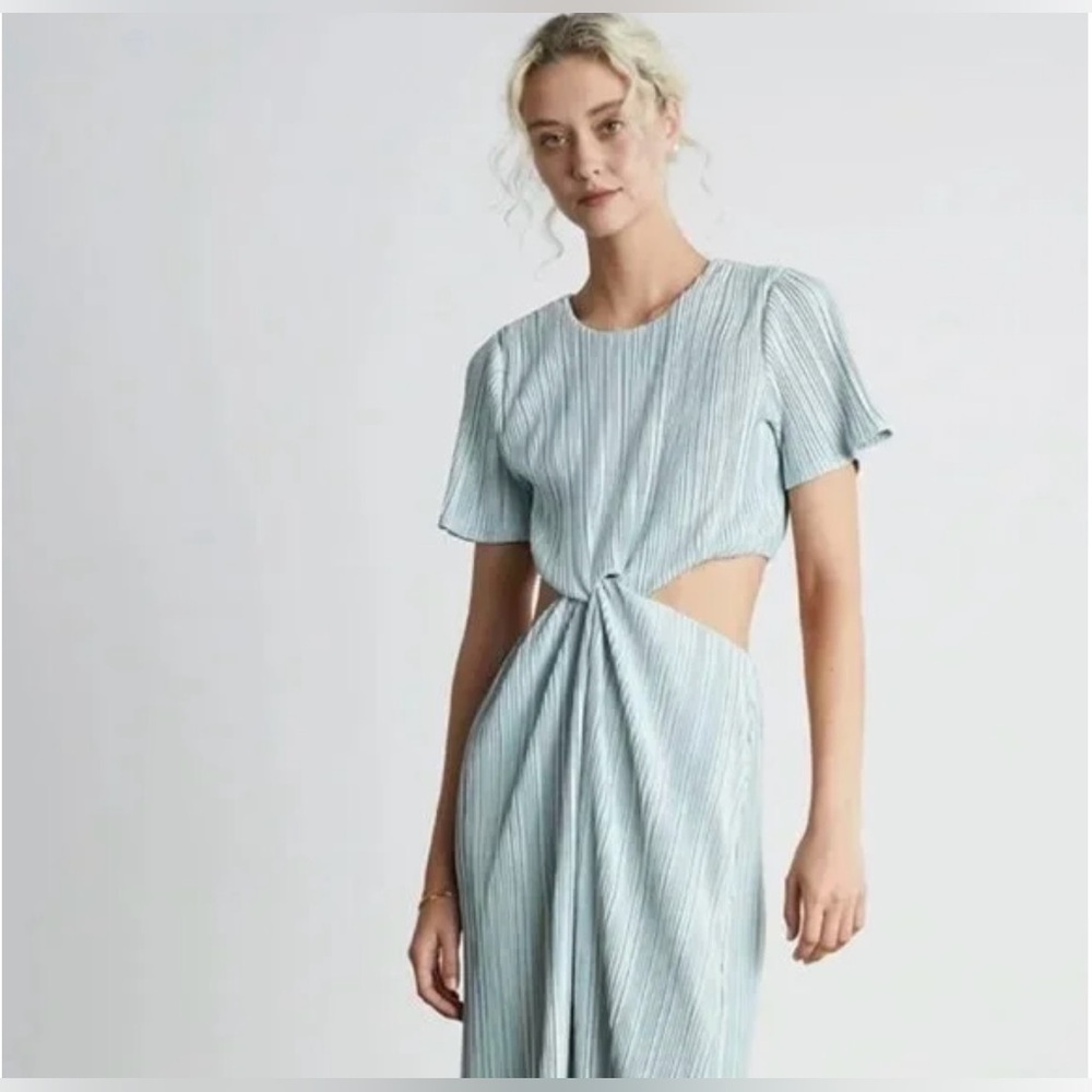 Drew Cutout Twist Midi Dress, Who What Wear, Light Blue, (M) NWT.